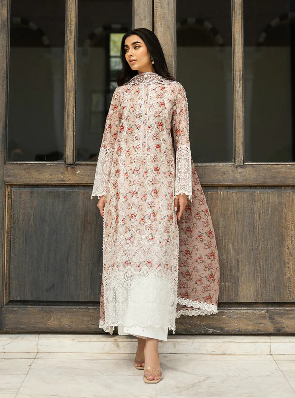 Lamia- 9A Chikankari Lawn Outfit '25 By- Zainab Chottani