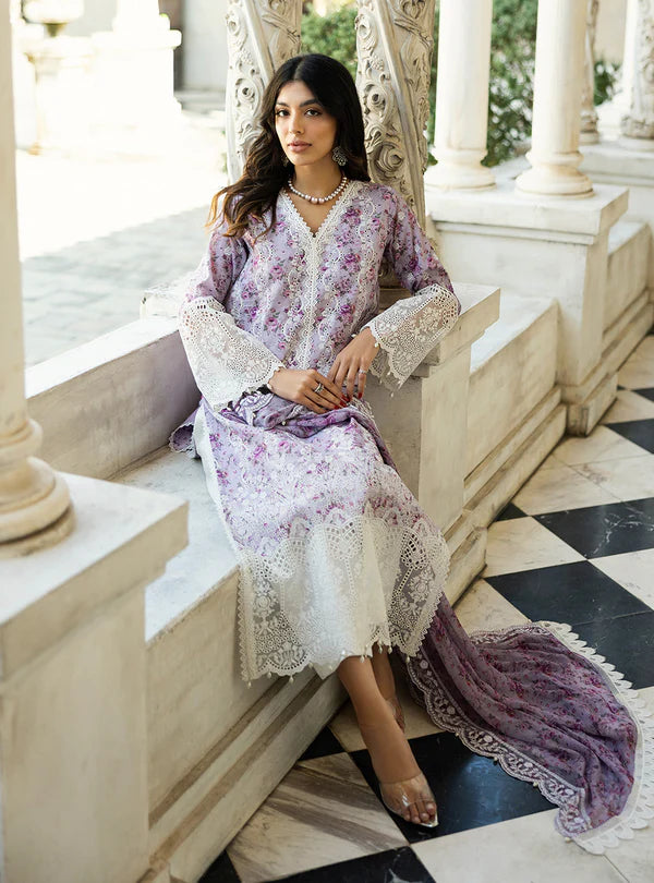 Lamia- 9B Chikankari Lawn Outfit '25 By- Zainab Chottani