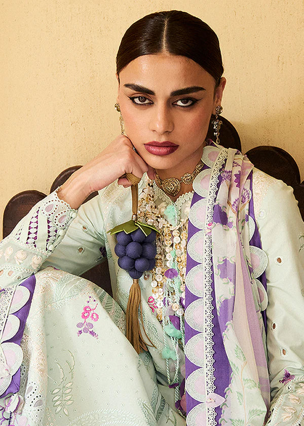 Lara-Mint Green Eid Lawn Suit-Suffuse 2025 UK & USA