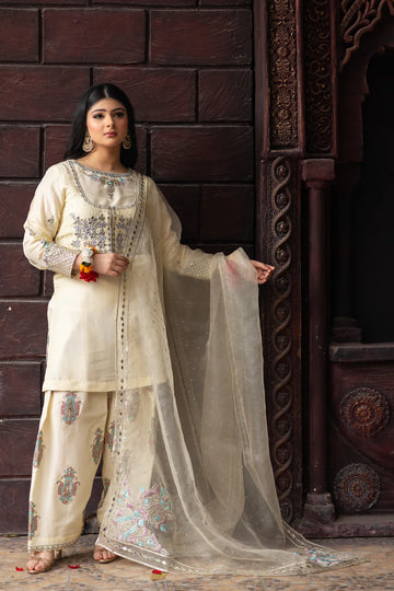Layla- Elegant Sheesha Embroidered Shalwar Kameez