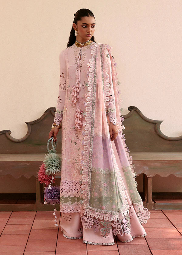 Leena-Powder Pink Eid Lawn Suit-Suffuse 2025 UK & USA