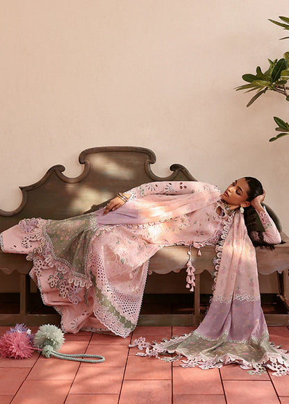 Leena-Powder Pink Eid Lawn Suit-Suffuse 2025 UK & USA