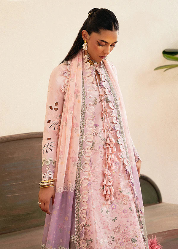 Leena-Powder Pink Eid Lawn Suit-Suffuse 2025 UK & USA