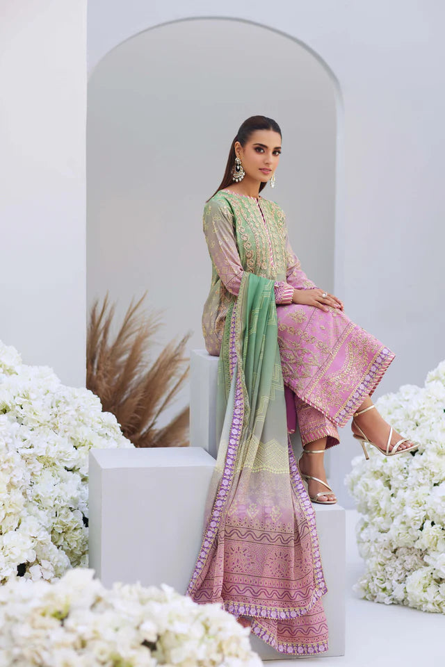 Leila-Luxury Unstitched Collection By-Mina Hasan