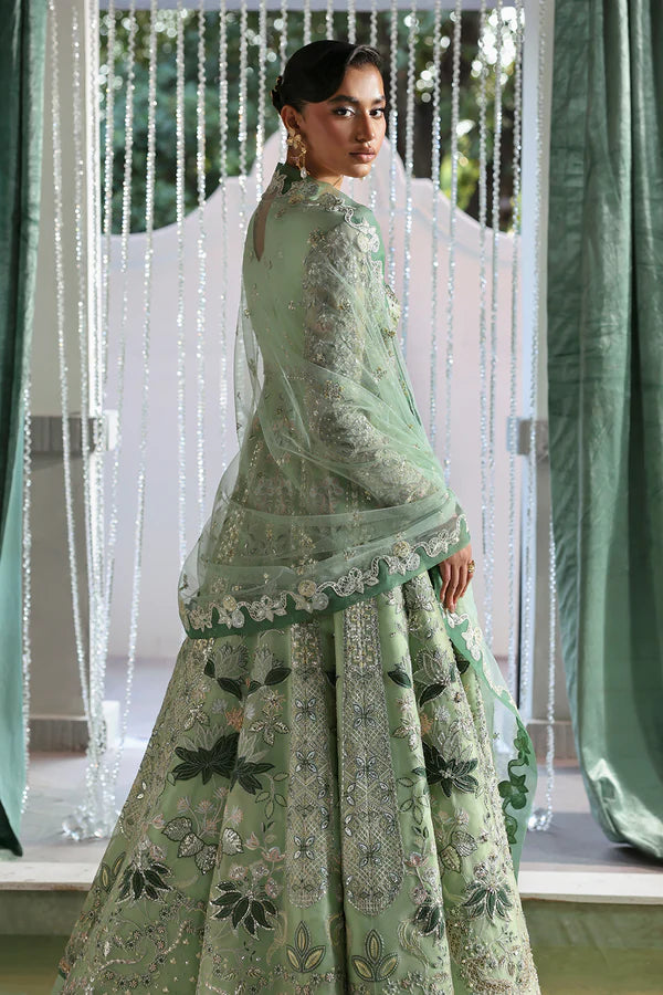 Lirien – Buy Soraya Lumene Festive Mint Green Stitched Wedding Pishwas