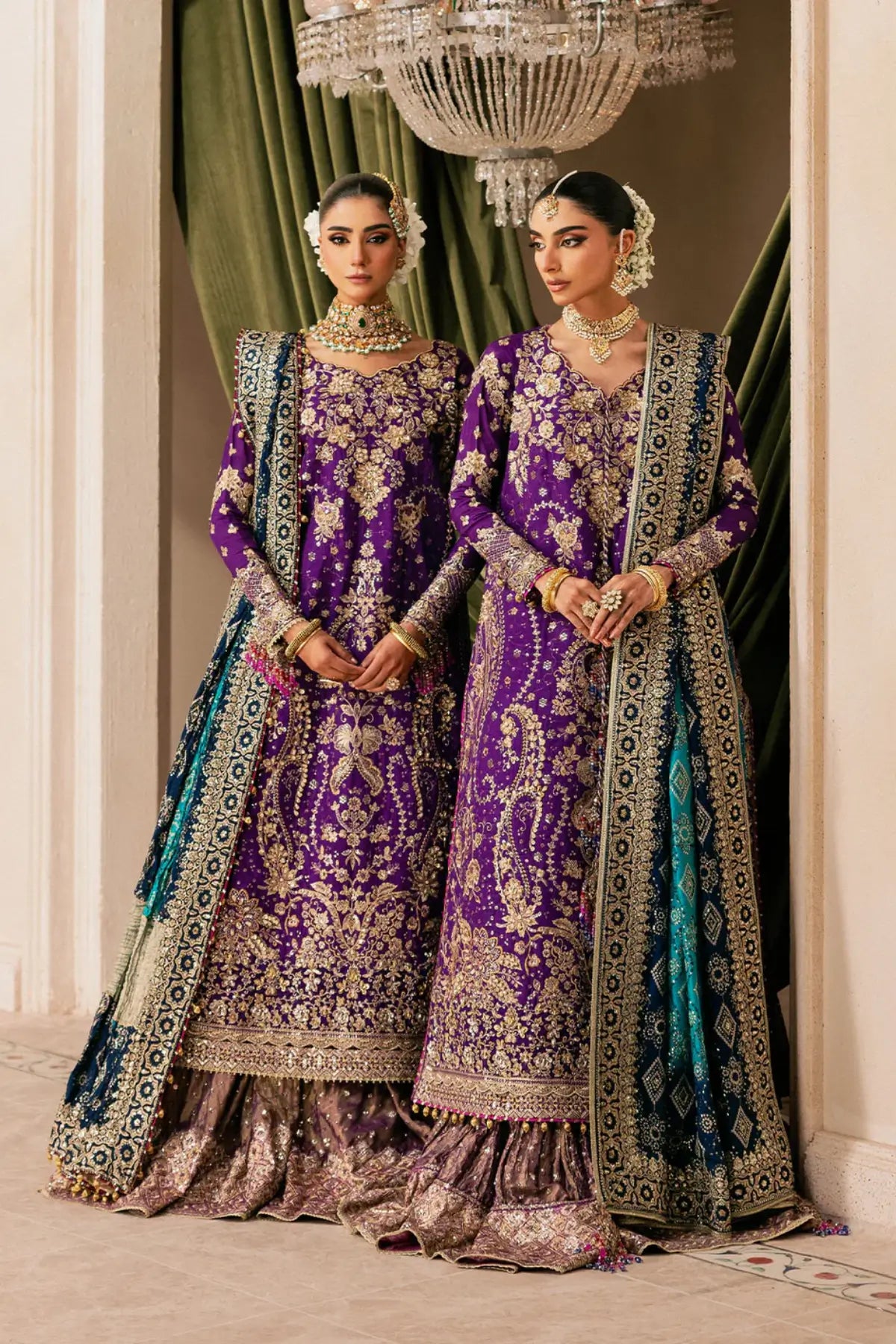 Purple AIK Look 01 wedding dress WEDDING FESTIVE ’26 VOL. 1 Pakistanimoda