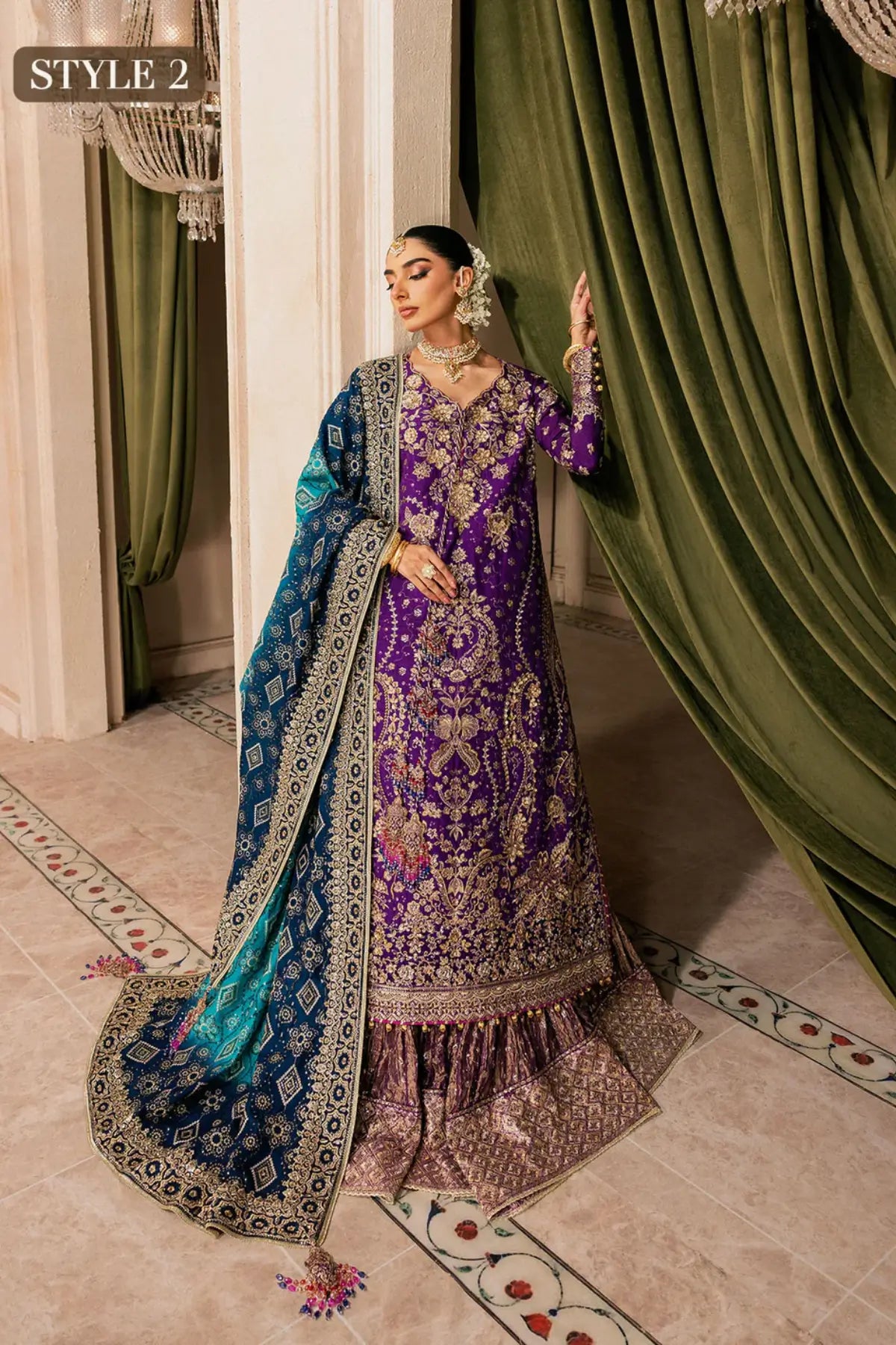 Purple AIK Look 01 wedding dress WEDDING FESTIVE ’26 VOL. 1 Pakistanimoda