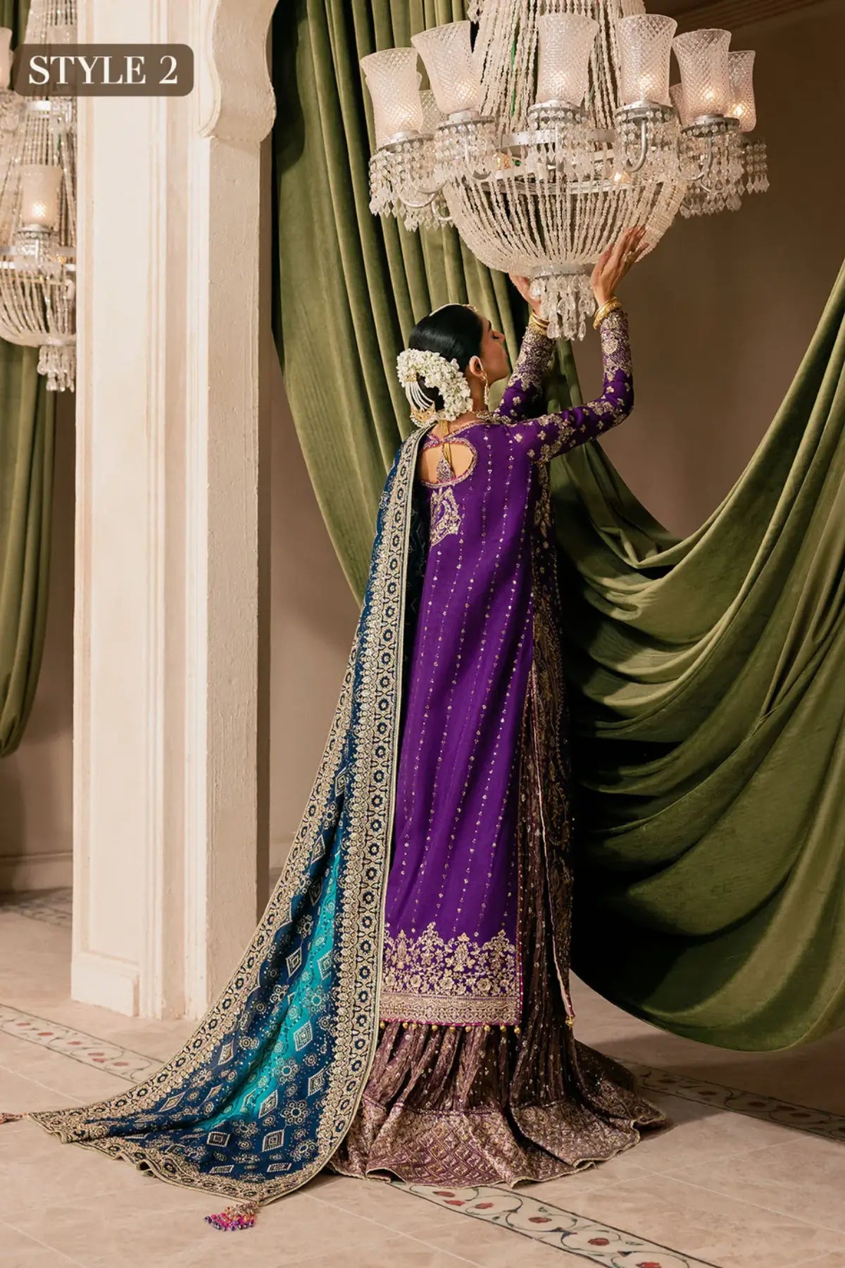 Purple AIK Look 01 wedding dress WEDDING FESTIVE ’26 VOL. 1 Pakistanimoda