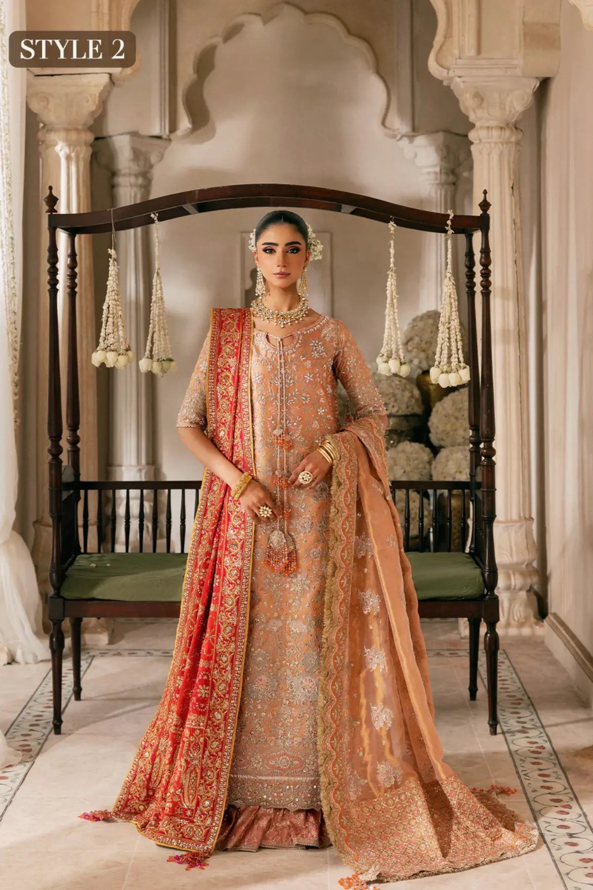 Light pink AIK Look 02 wedding dress WEDDING FESTIVE ’26 VOL. 1 Pakistanimoda