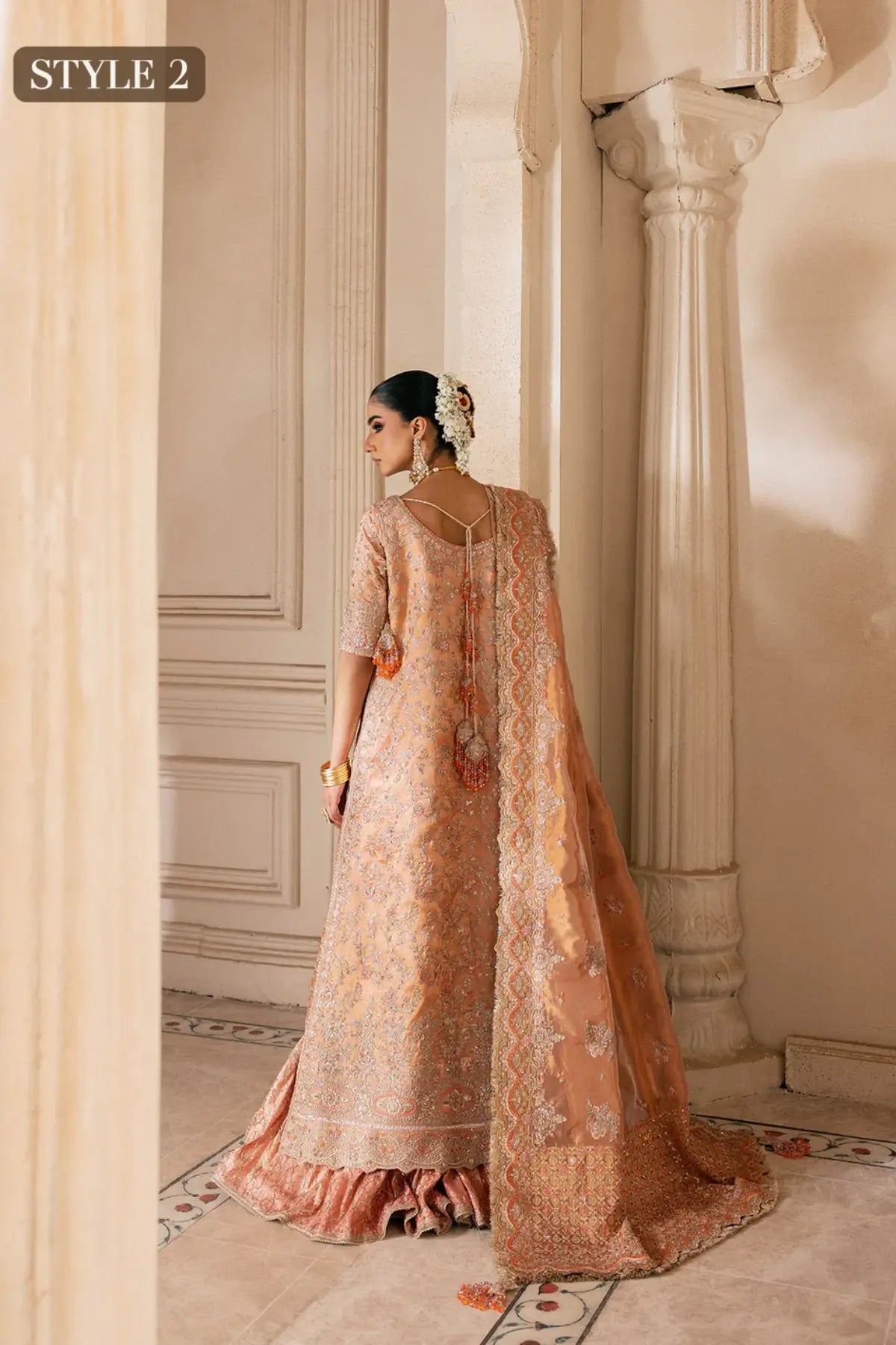 Light pink AIK Look 02 wedding dress WEDDING FESTIVE ’26 VOL. 1 Pakistanimoda