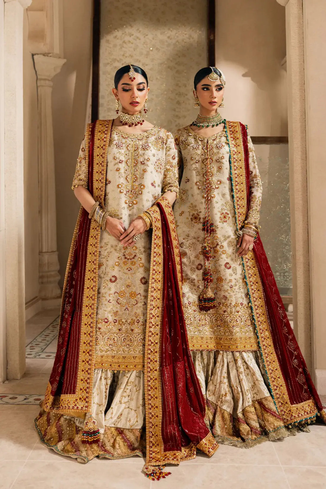 AIK Look 03 off-white nikkah dress from WEDDING FESTIVE ’26 VOL. 1 by Pakistanimoda