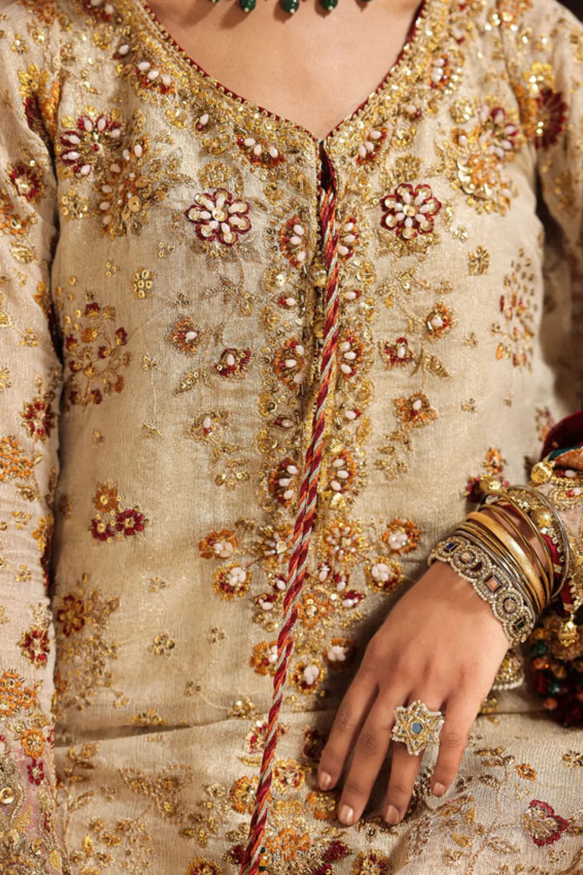 AIK Look 03 off-white nikkah dress from WEDDING FESTIVE ’26 VOL. 1 by Pakistanimoda