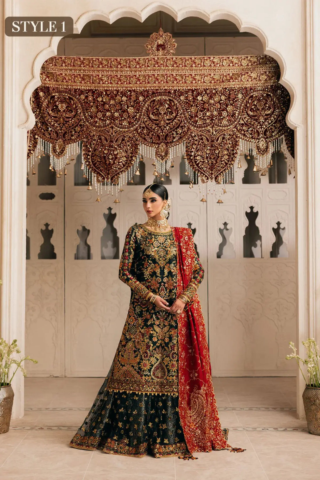 AIK Look 06 black silk dress from WEDDING FESTIVE ’26 VOL. 1 by Pakistanimoda