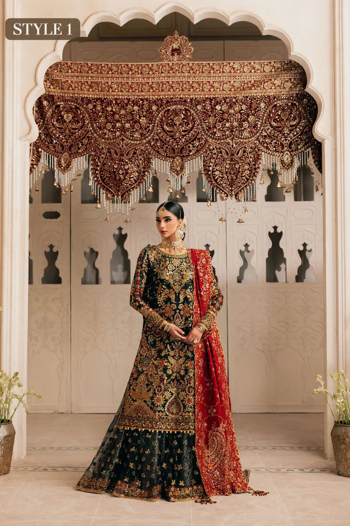 AIK Look 06 black silk dress from WEDDING FESTIVE ’26 VOL. 1 by Pakistanimoda
