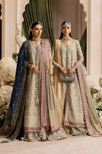 AIK Look 09 grey stitched wedding dress from WEDDING FESTIVE ’26 VOL. 1