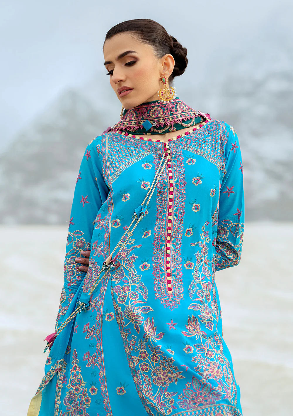 Look 05- Sky Blue Lawn Ensemble '25 Vol.1 By- Aik