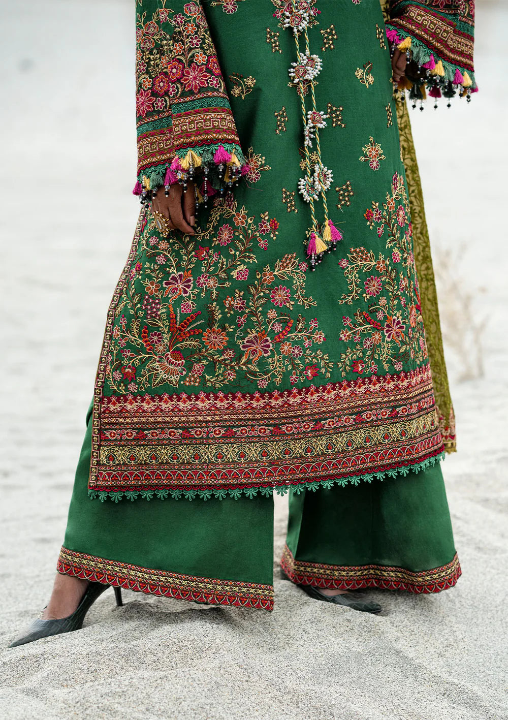 Look 10- Emerald Green Lawn Ensemble '25 Vol.1 By- Aik