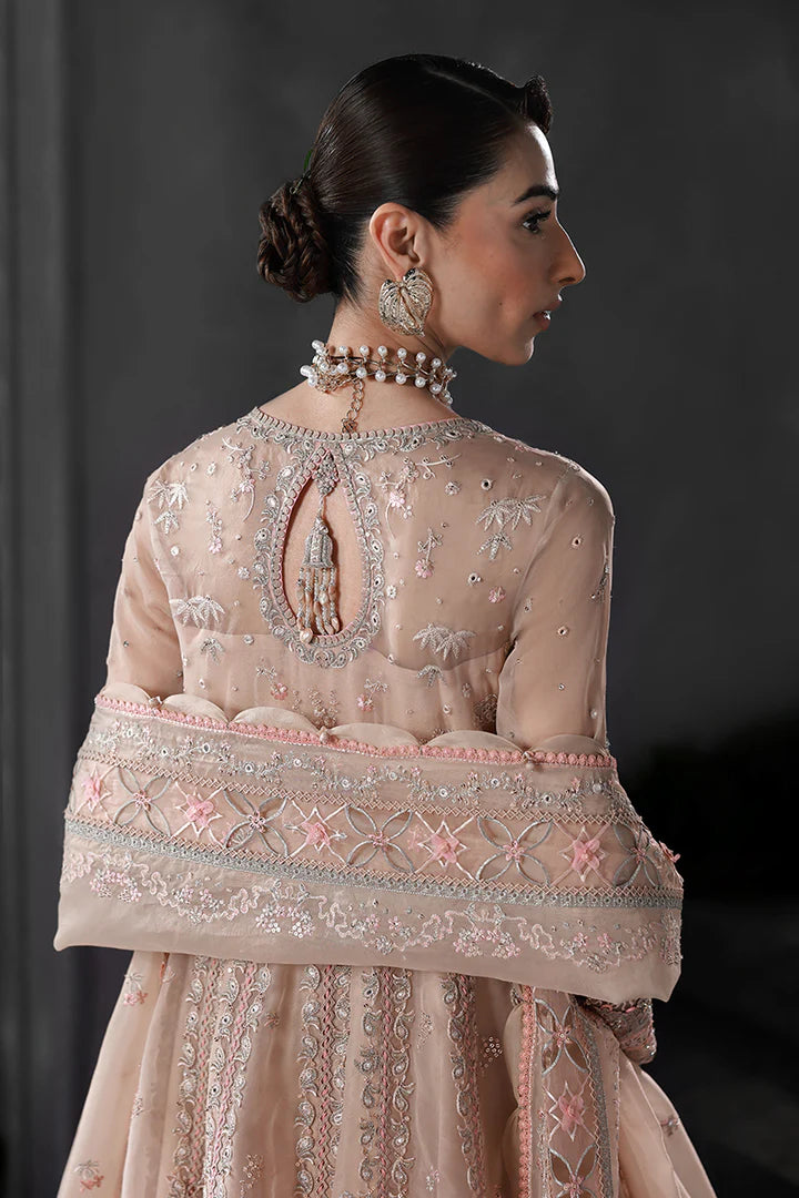 Qalamkar MF-01 Lustra stitched formal Pakistani Anarkali dress for party wear