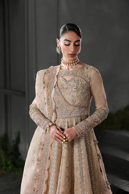 Qalamkar MF-01 Lustra stitched formal Pakistani Anarkali dress for party wear