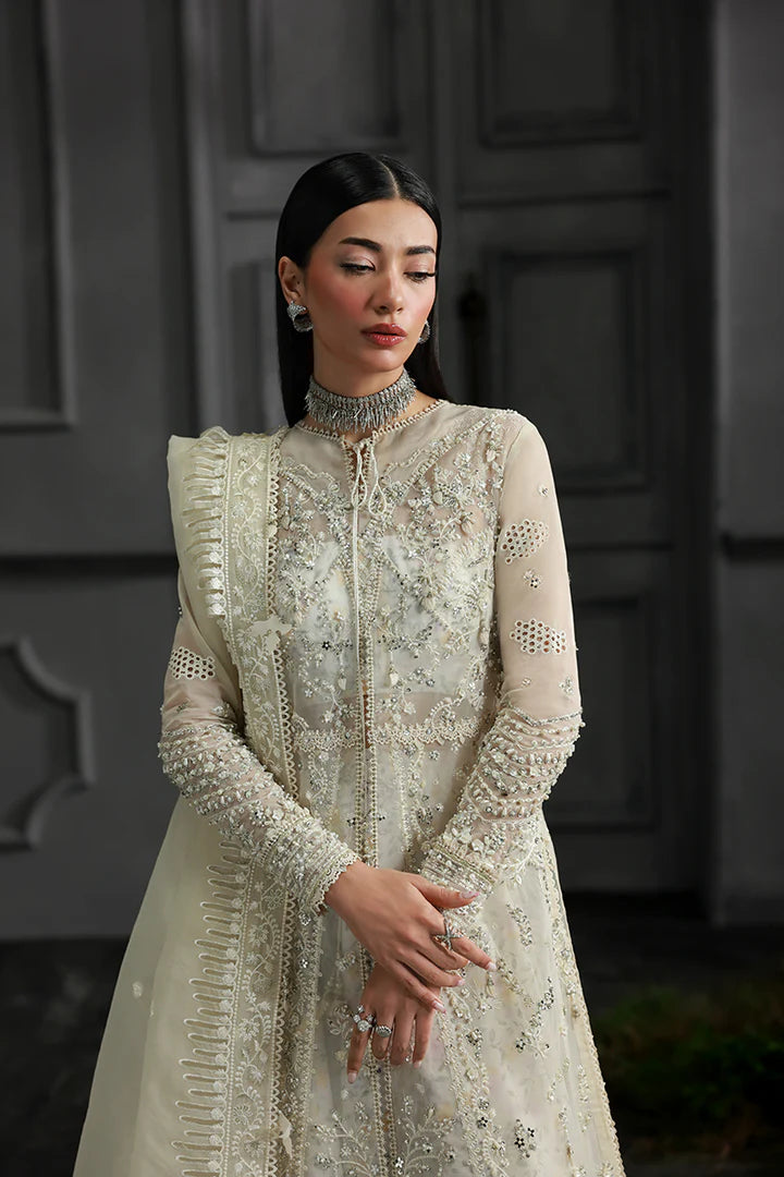 MF-06 Ivara – Buy Qalamkar Pakistani Formal Gown for Wedding Ceremonies