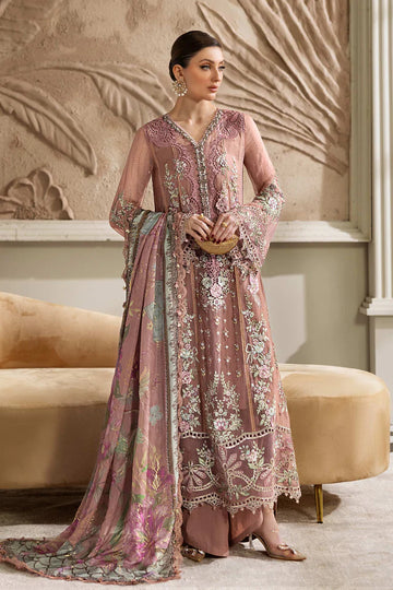 MPC-25-105 Designer Maria B Tea Pink Stitched Chiffon Suit with 3D Embroidery and Foil Silk Dupatta – Pakistanimoda.com.
