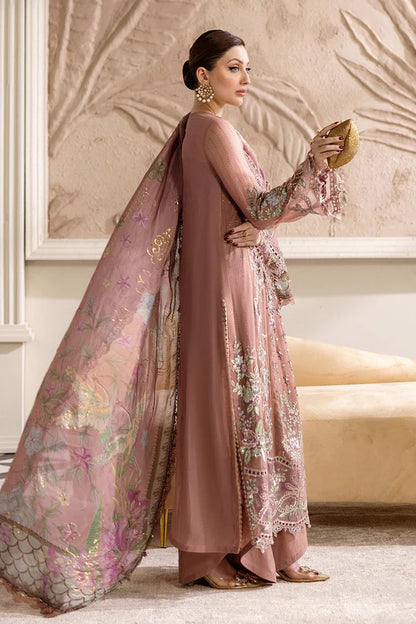 MPC-25-105 Designer Maria B Tea Pink Stitched Chiffon Suit with 3D Embroidery and Foil Silk Dupatta – Pakistanimoda.com