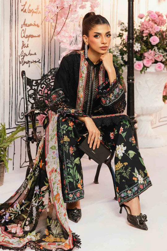MPT-2610-B- Multi Color Embroidered Lawn Suit By Maria.B