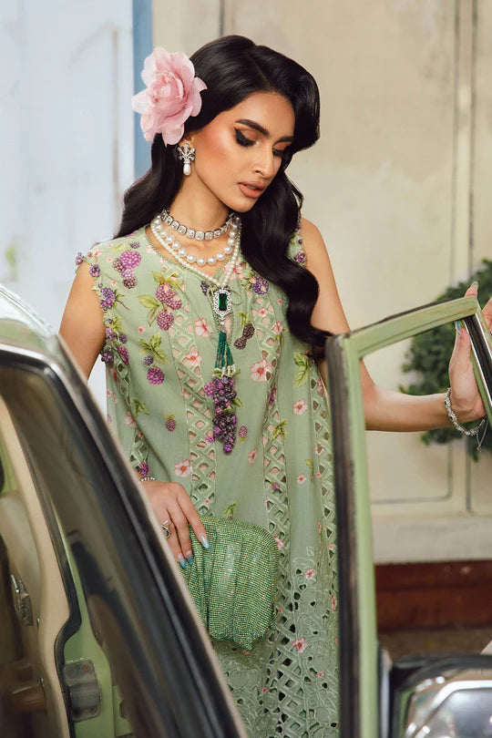 MPT-2706-A – Maria B M.Prints Green Cambric Stitched Outfit 3pc festive dress – Pakistanimoda worldwide