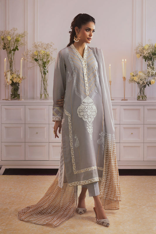 Mahala-Designer Long silhouette shirt Ensemble By- annus abrar