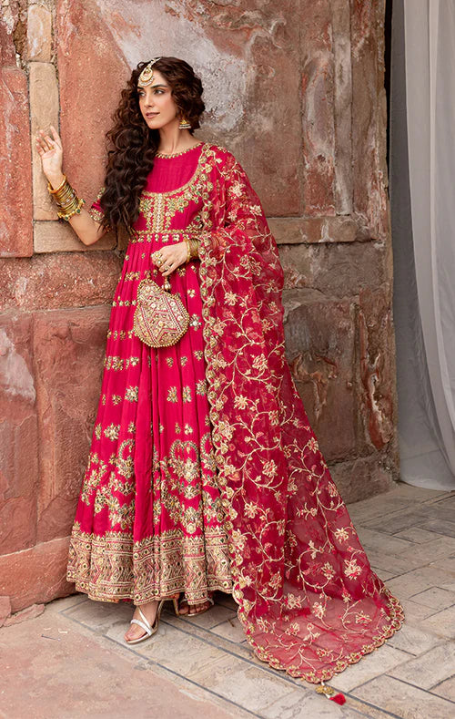 Maharani Kalidaar- Designer Bridal Hand Embellished Peshwas Suit