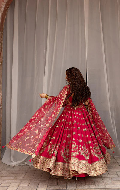 Maharani Kalidaar- Designer Bridal Hand Embellished Peshwas Suit