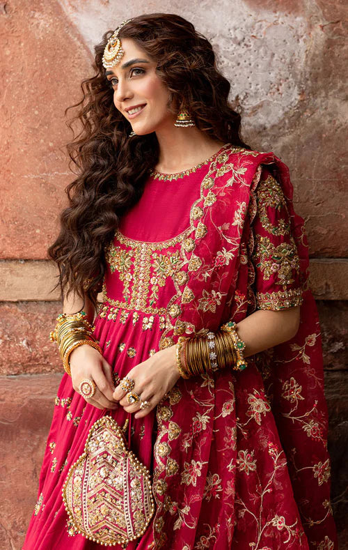 Maharani Kalidaar- Designer Bridal Hand Embellished Peshwas Suit