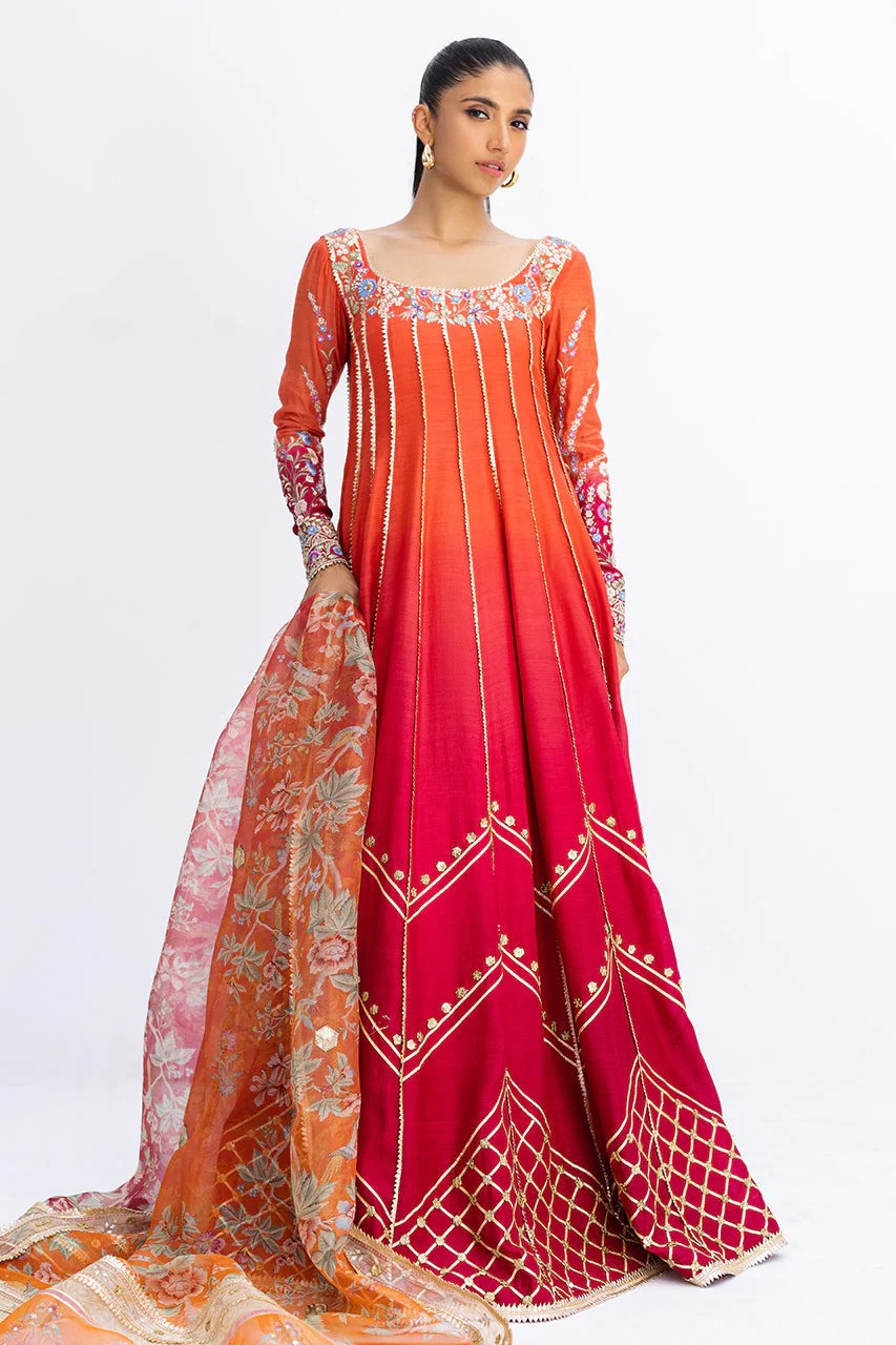 Mano - Anarkali Frock with Dupatta By Sania Maskatiya