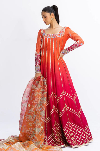 Mano - Anarkali Frock with Dupatta By Sania Maskatiya