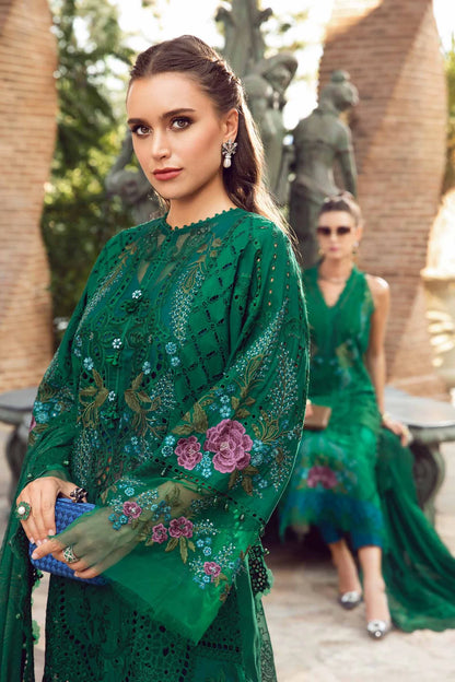 Maria B Stitched / Unstitched - Luxury Eid Pakistani Lawn 2024 - 02