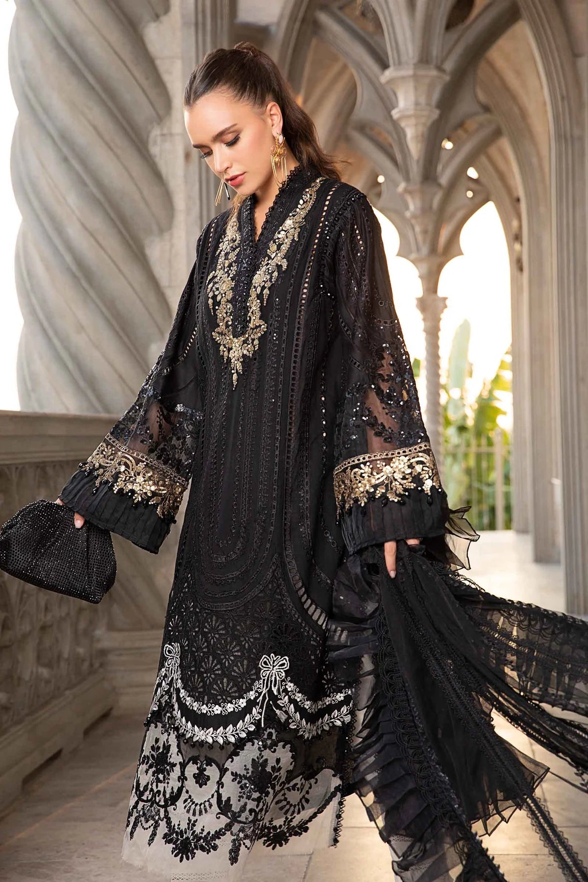 Maria B Stitched / Unstitched - Luxury Eid Pakistani Lawn 2024 - 03