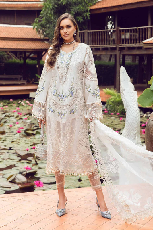 Maria B Stitched / Unstitched - Luxury Eid Pakistani Lawn 2024 - 04