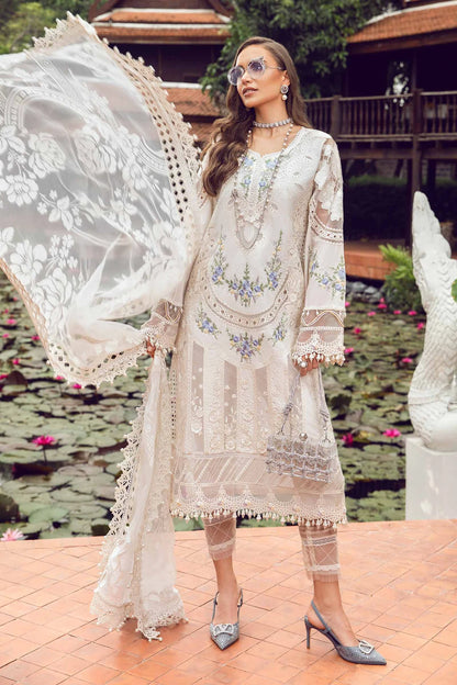 Maria B Stitched / Unstitched - Luxury Eid Pakistani Lawn 2024 - 04