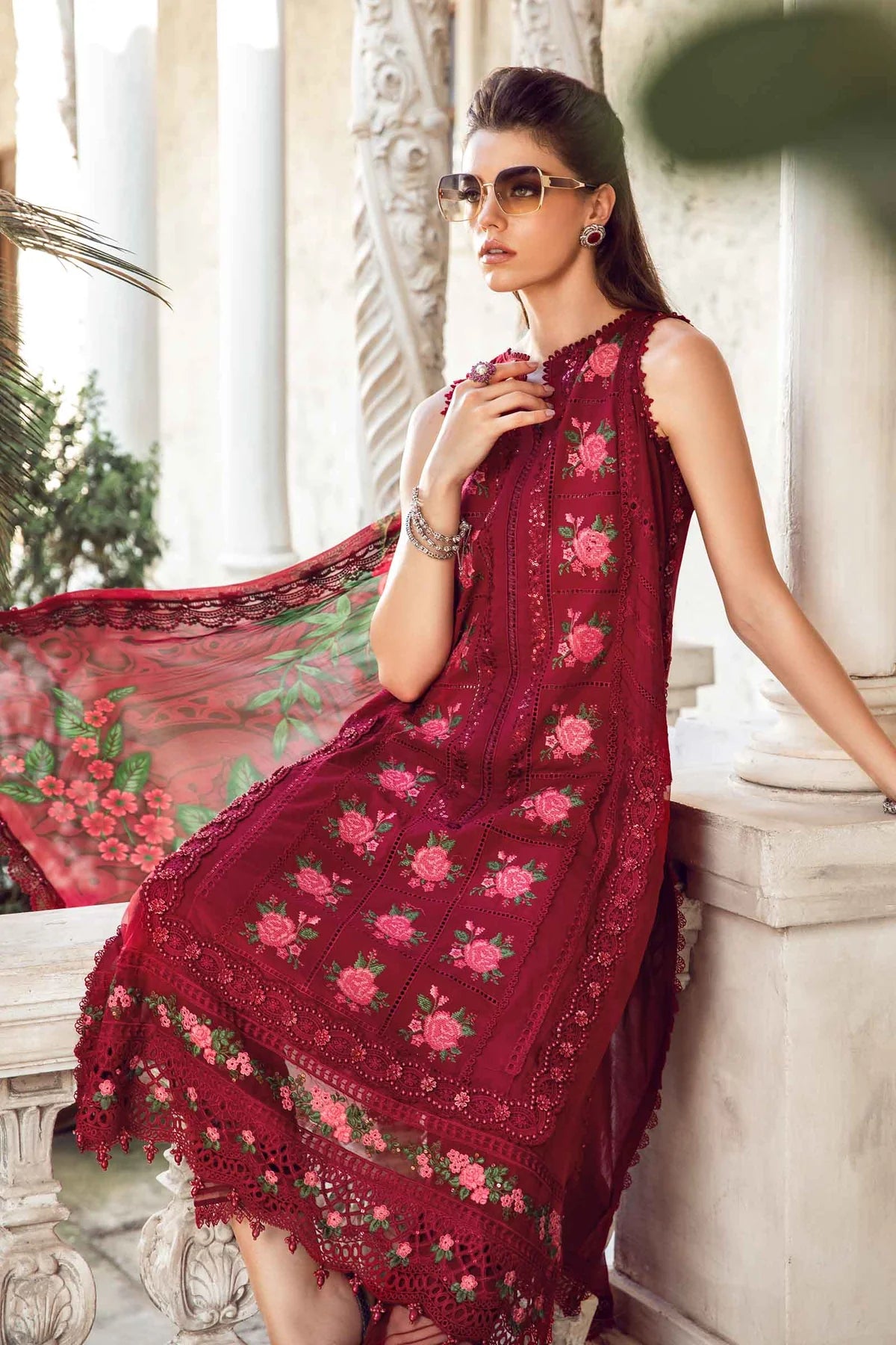 Maria B Stitched / Unstitched - Luxury Eid Pakistani Lawn 2024 - 05