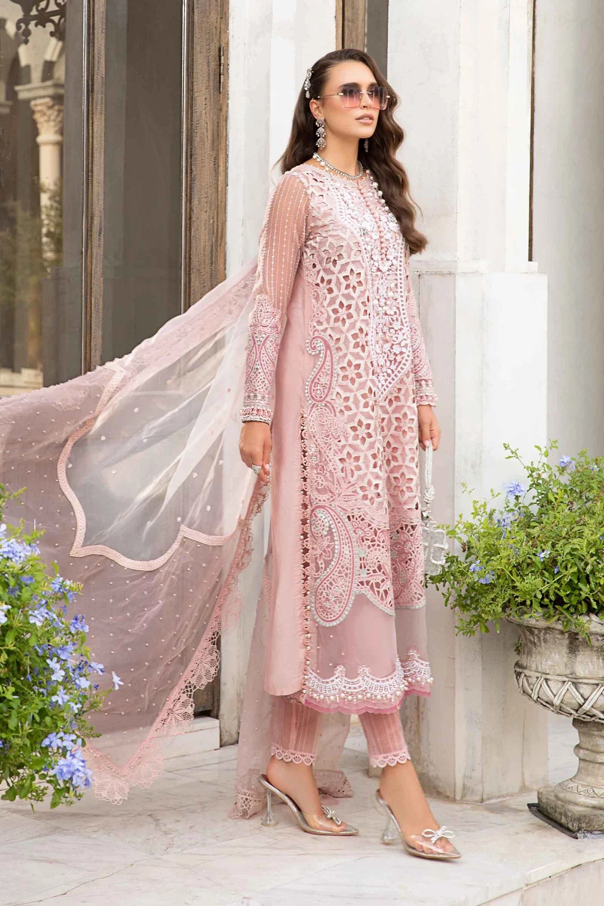 Maria B Stitched / Unstitched - Luxury Eid Pakistani Lawn 2024 - 06