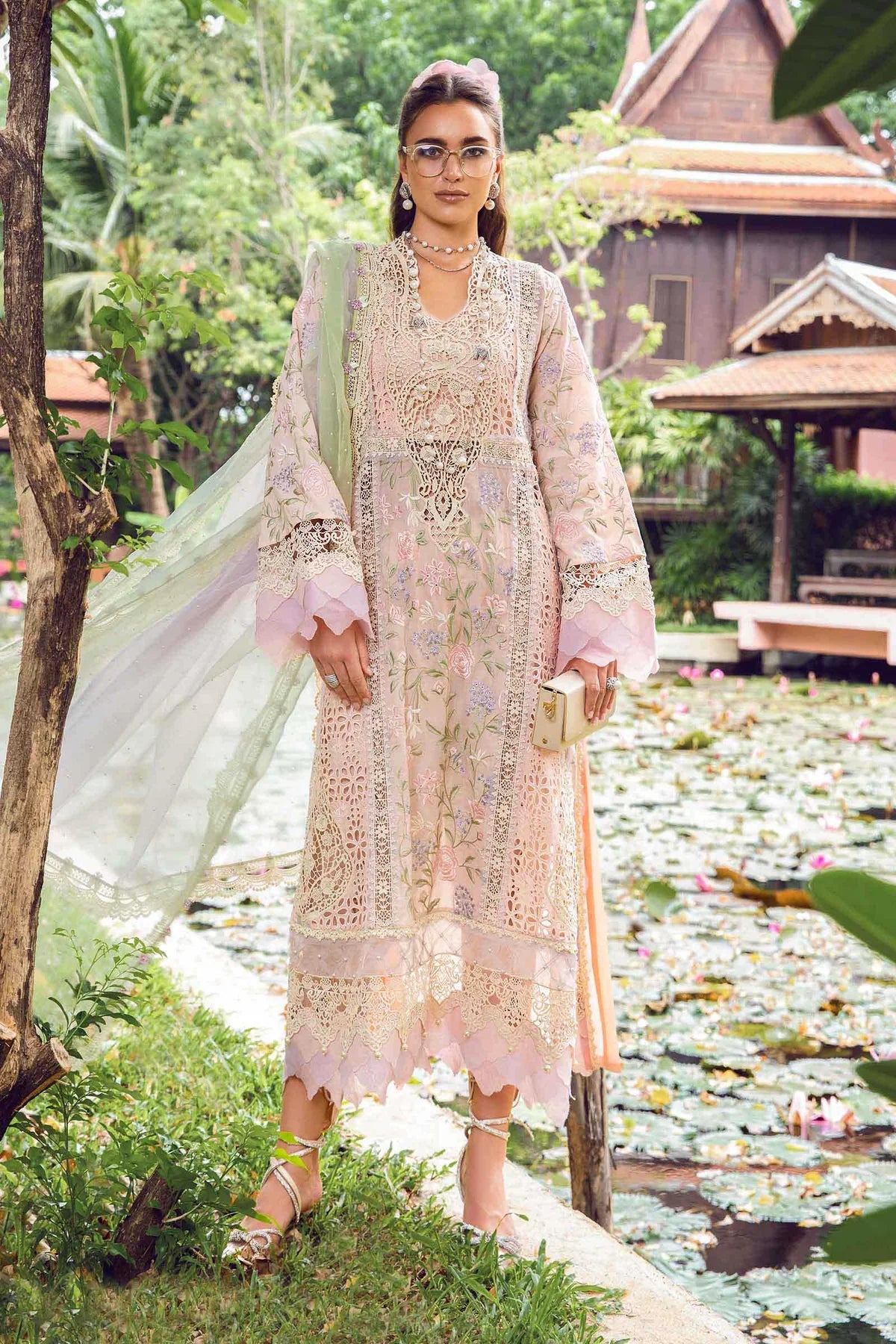 Maria B Stitched / Unstitched - Luxury Eid Pakistani Lawn 2024 - 07