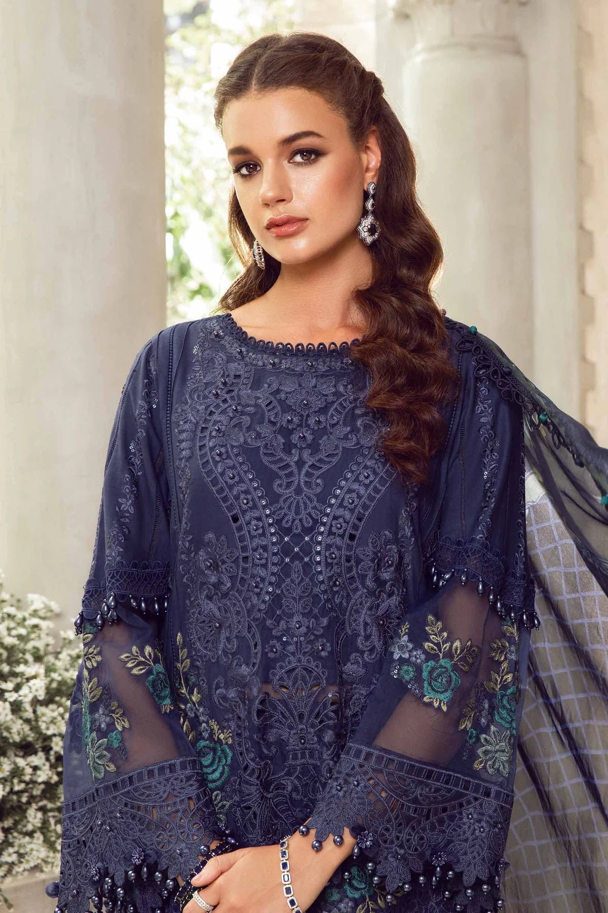 Maria B Stitched / Unstitched - Luxury Eid Pakistani Lawn 2024 - 09