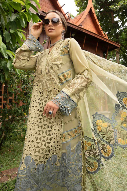 Maria B Stitched / Unstitched - Luxury Eid Pakistani Lawn 2024 - 10