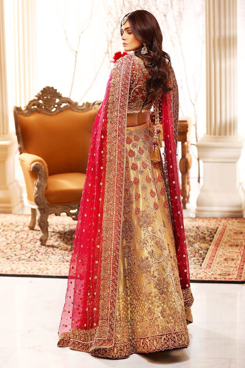 Marjaan-Heavily Embellished  Designer Wedding Lehenga