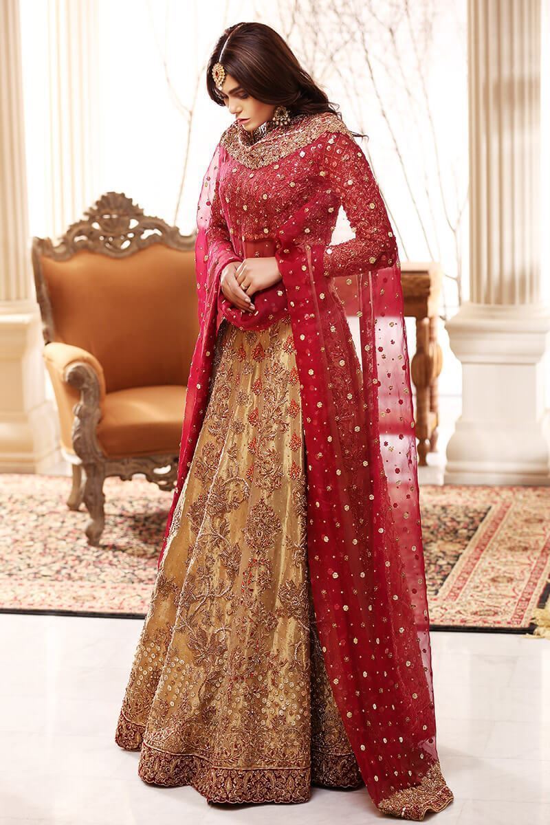 Marjaan-Heavily Embellished  Designer Wedding Lehenga