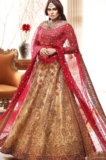 Marjaan-Heavily Embellished  Designer Wedding Lehenga