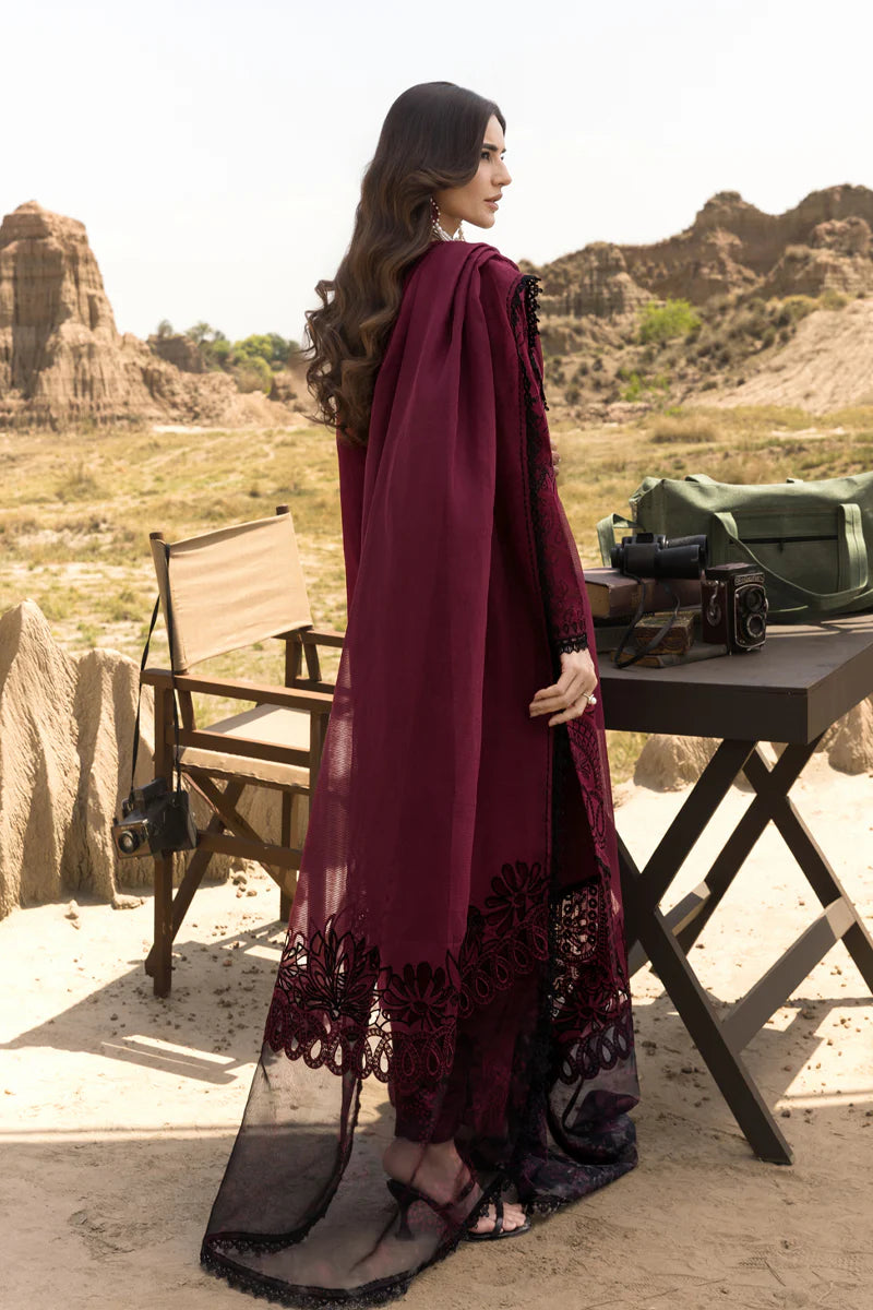 Maya- Red Premium Lawn Eid Edit' 25 Ensemble By- Rang Rasiya