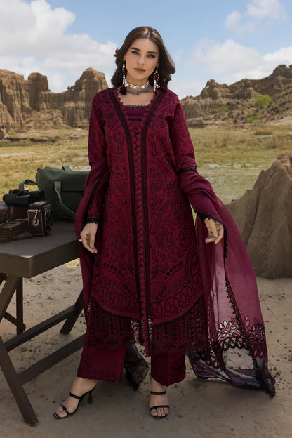 Maya- Red Premium Lawn Eid Edit' 25 Ensemble By- Rang Rasiya