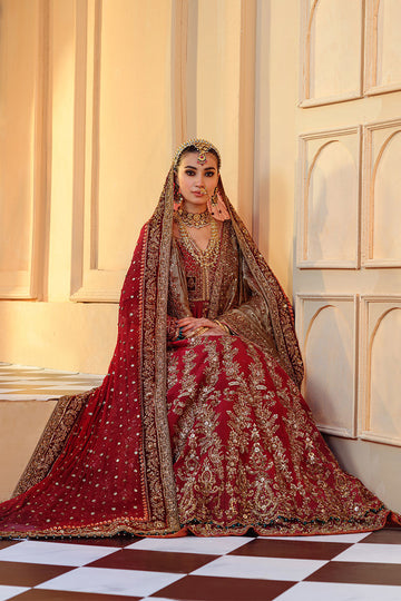 Mehru - A Traditional Pishwas in Raw Silk