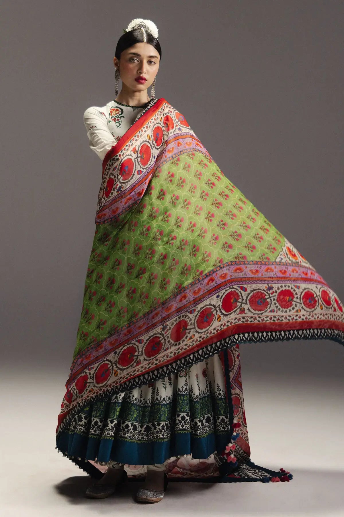 Mehruba D10 Zara Shahjahan Anarkali 2026 off white stitched Anarkali Pakistanimoda